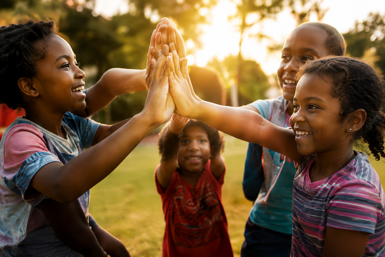 Young people connecting and supporting one another in the community